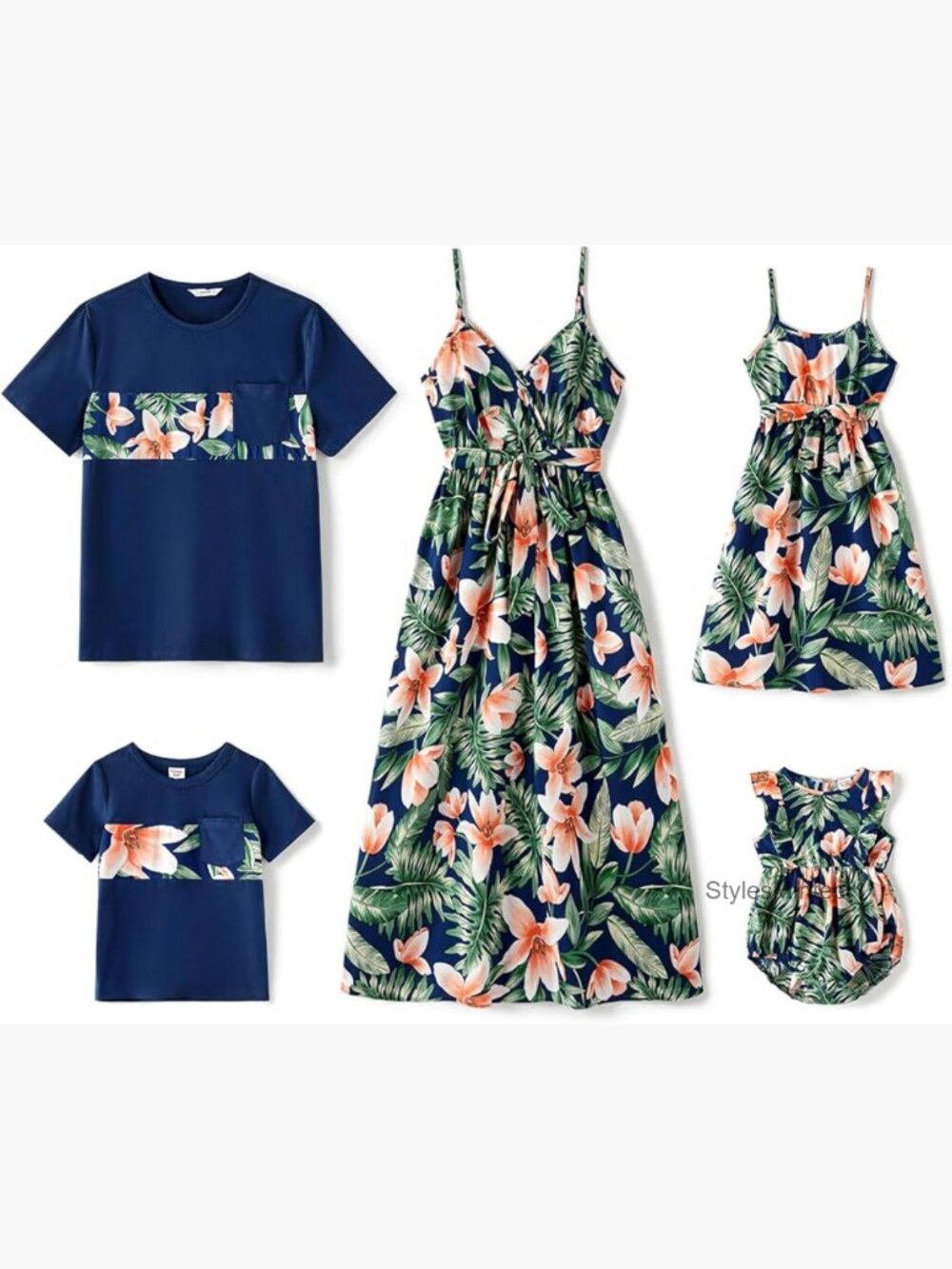 Girls Casual Sleeveless Floral Dress Spaghetti Strap Summer Beach